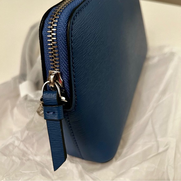 NWT DKNY Bryant Dome Crossbody Blue Top Zip Retail $148 - Picture 7 of 15